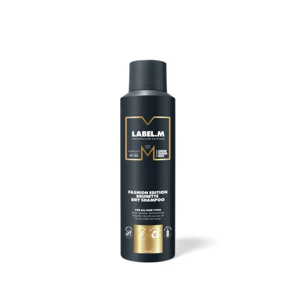200mlFashionEditionBrunetteDryShampooFront LABEL.M Fashion Edition Brunette Dry Shampoo
